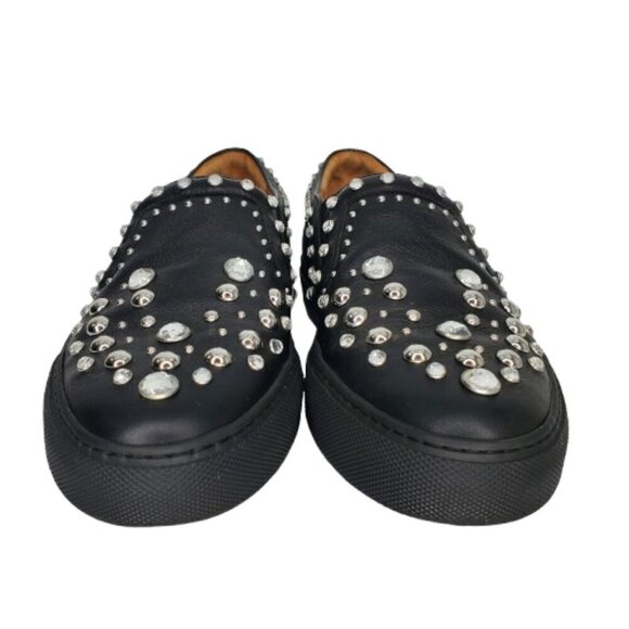 Givenchy Leather Studded Slip On Sneakers - Picture 3 of 8